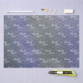 Marine Blues Bubble Wrap Reseller Danke Seidenpapier (Handwerk)