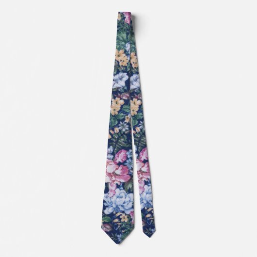 Marine-Blumenhals-Krawatte Krawatte (Vorderseite)