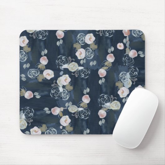 Marine BlumenMousepad Mousepad (Mit Mouse)