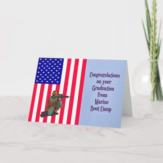 Marine Boot Camp Herzlichen Glückwunsch zum Abschl Karte (Vorderseite)