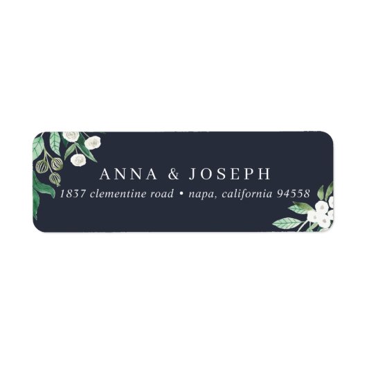 Marine | Botanische Rücksendeadresse (Vorne)