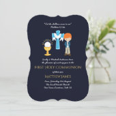Marine BOYS Erste Einladungen zur Heiligen Kommuni (Stehend Vorderseite)