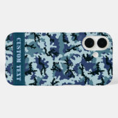 Marine Camouflage Case-Mate iPhone Hülle (Rückseite (Horizontal))
