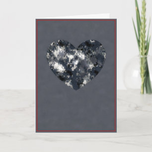 Marine-Camouflagevalentine-Herzen - der Tag des Feiertagskarte