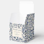 Marine Chinoiserie Blumen Hochzeit Danke Geschenkschachtel (Geöffnet)