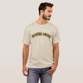 "Marine Corps" Fettschrift T-Shirt (Vorne ganz)