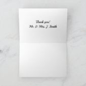 Marine Corps Hochzeit Dankeschön Karte (Innenseite)