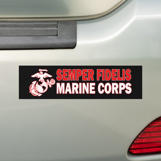 Marine Corps Semper Fidelis Bumper Sticker Autoaufkleber (Auf Auto)
