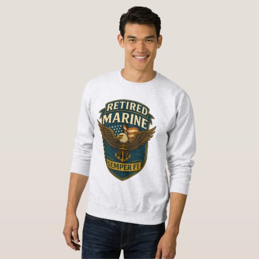 Marine Corps Veteran Sweatshirt (Vorne ganz)
