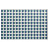 Marine-, Creme-und Waldgrün-Rauten-Muster Stoff (Yard (91,4 cm))