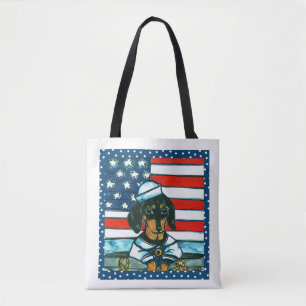 Marine Dachshund Tasche