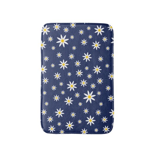 Marine Daisy Bath Mat Badematte (Vorderseite Vertikal)