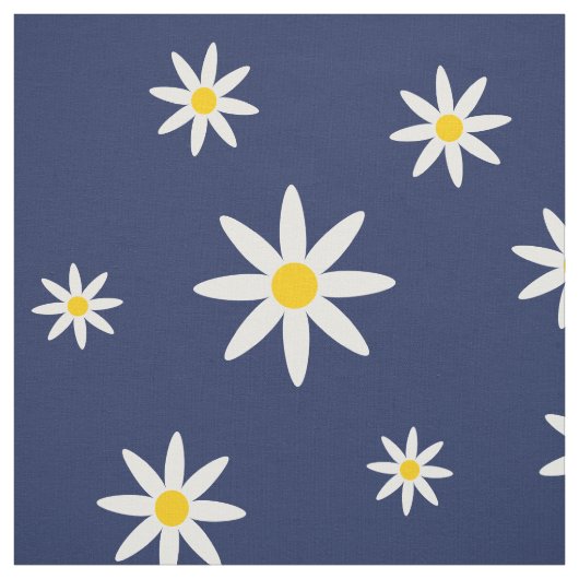 Marine Daisy Fabric Stoff (Muster)