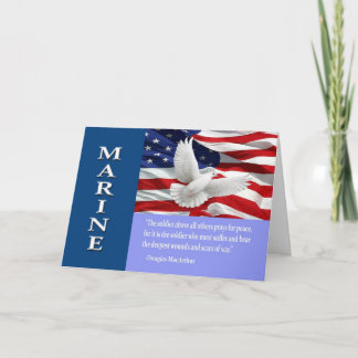 Marine Danke MacArthur Quotierkarte