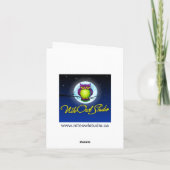 Marine-danken silberne Glitzer BLICK Schneeflocken Dankeskarte (Rückseite)