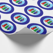 Marine der Kakao-Süsse-Weihnachtscarolers-2 Geschenkpapier (Ecke)