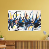 Marine Diptych - überzogene Canvas Print Leinwanddruck (Insitu (Wohnzimmer))