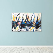 Marine Diptych - überzogene Canvas Print Leinwanddruck (Insitu (Holzboden))