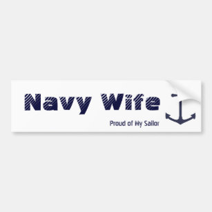 Marine-Ehefrau-Autoaufkleber Autoaufkleber
