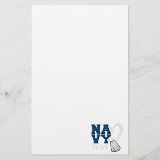 MARINE Ehefrau-Briefpapier Briefpapier (Vorderseite)