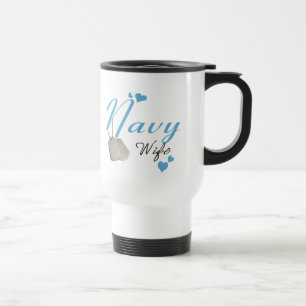 Marine-Ehefrau-Reise-Tasse Reisebecher
