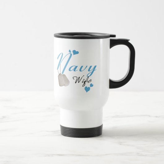 Marine-Ehefrau-Reise-Tasse Reisebecher (Rechts)