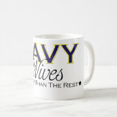 Marine-Ehefrau-Tasse Kaffeetasse (VorderseiteRechts)