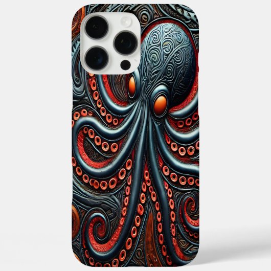 Marine Elegance: Lebhaftes Octopus-Design Case-Mate iPhone Hülle (Rückseite)