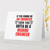 MARINE ENGINEER KARTE (Gelbe Blume)