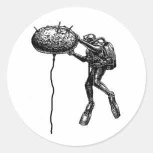 Marine EOD-Kontakt-Bergwerk Runder Aufkleber