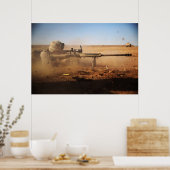 Marine Fires .50 Caliber Rifle Poster (Küche)