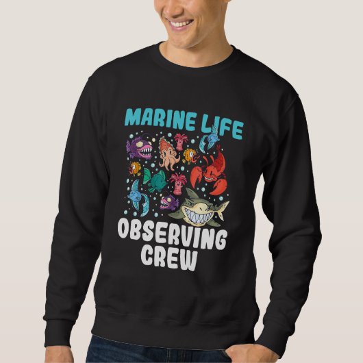 Marine fish biodiversity ocean conservation scuba  sweatshirt (Vorderseite)