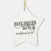 Marine gab Ehefrau heraus Keramikornament (Links)