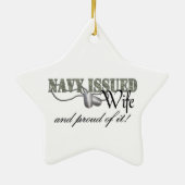 Marine gab Ehefrau heraus Keramikornament (Hinten)