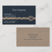 Marine-Gewebe u. Band-Visitenkarte Visitenkarte (Vorne/Hinten)