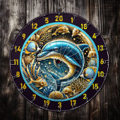 Marine Grace Dolphin Dartboard Art Dartscheibe
