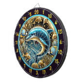 Marine Grace Dolphin Dartboard Art Dartscheibe (Vorderseite rechts)