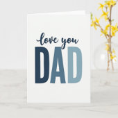 Marine Gradient Vater Papa Karte (Gelbe Blume)