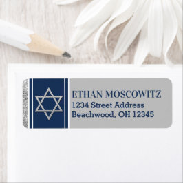 Marine, grau, weißer Star von David Bar Mitzvah