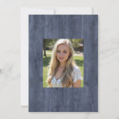 Marine Holz Eukalyptus Abschluss Einladung (Rückseite)