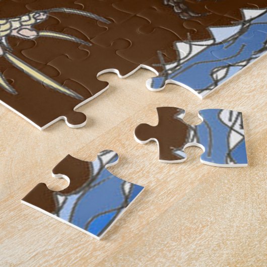 Marine Iguana auf dem Felsen mit Hermit Crab Puzzle (Seite)