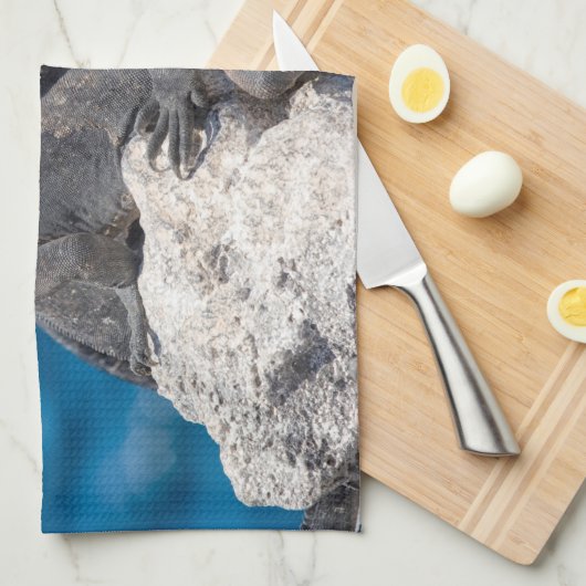 Marine Iguana Geschirrtuch (Viertel Falte)