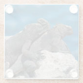 Marine Iguana Glasuntersetzer (Rückseite)