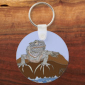 Marine Iguana on Rock Schlüsselanhänger (Vorderseite)