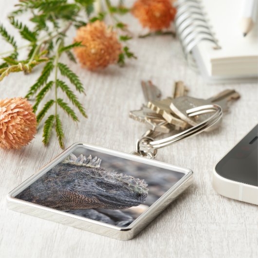 Marine Iguana Schlüsselanhänger (Seite)