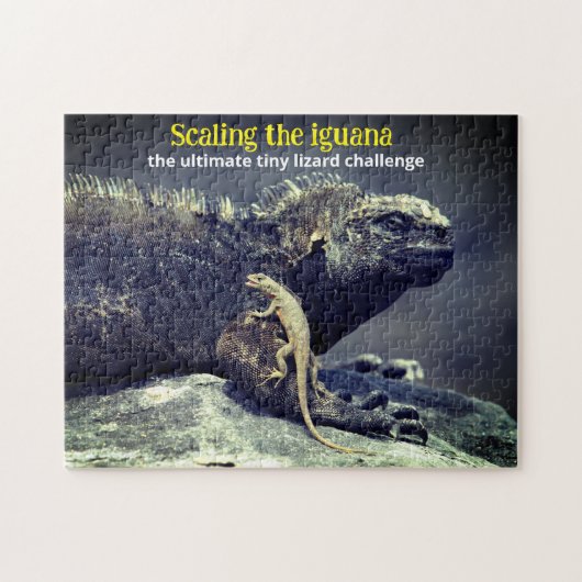 Marine Iguana und Lava Lizard Puzzle (Horizontal)