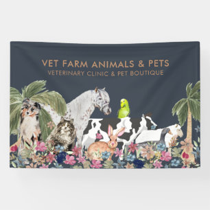 Marine Katzen Hund Haustier Banner
