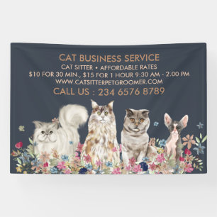 Marine Katzensitter Haustier Banner