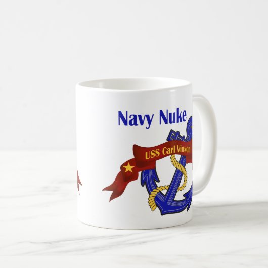 Marine-Kernwaffe ~ USS Carl Vinson Kaffeetasse (VorderseiteRechts)