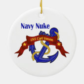 Marine-Kernwaffe USS Carl Vinson Keramik Ornament (Hinten)